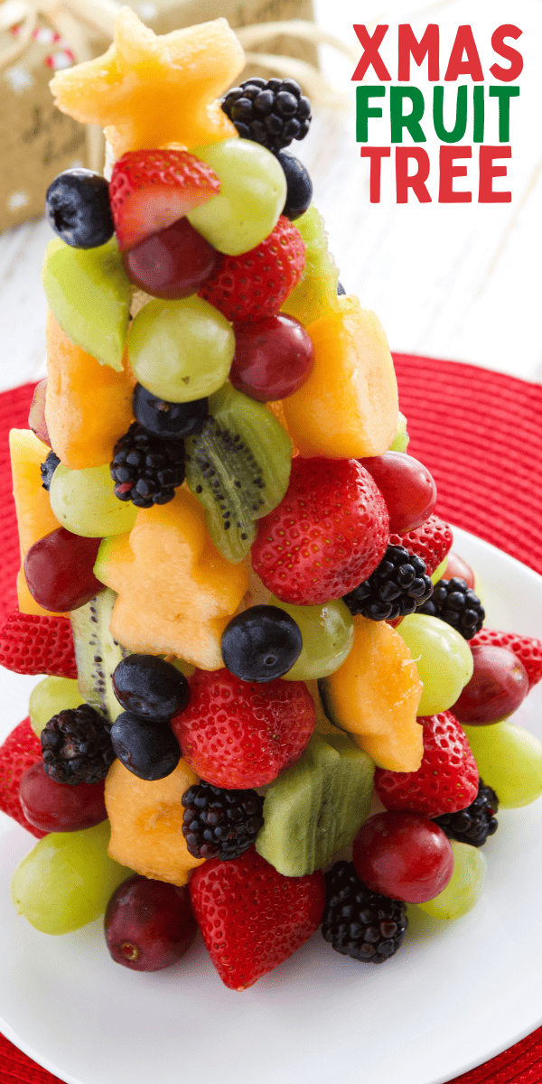 Christmas Tree Fruit Display