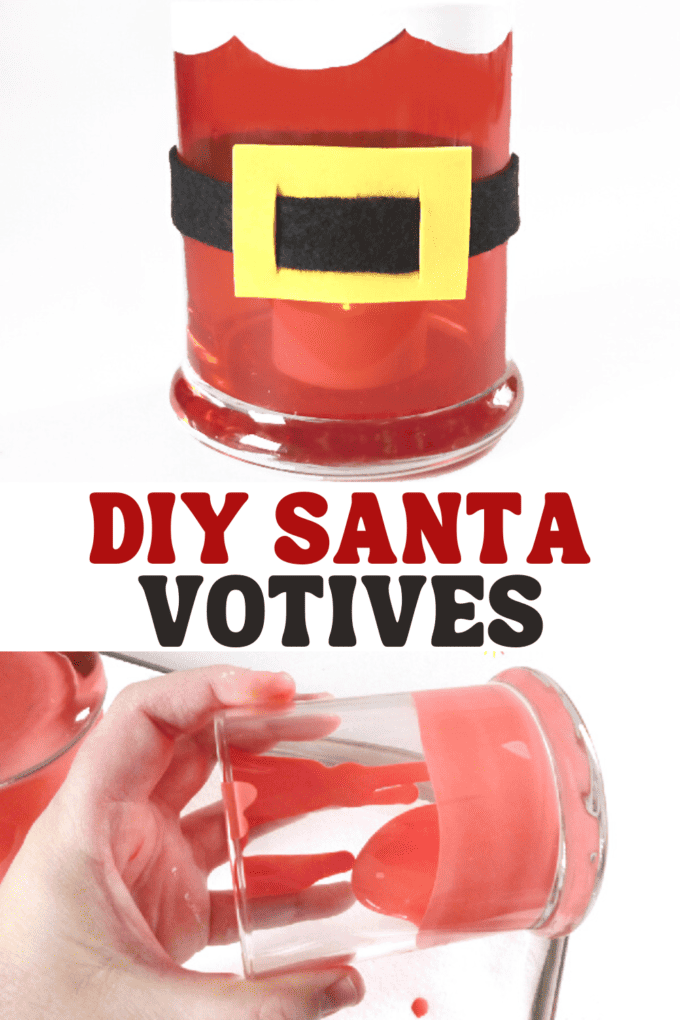 Stained Santa Votives DIY Craft