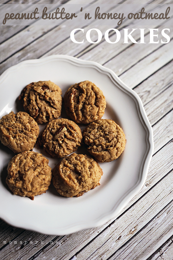 Peanut Butter Honey 'N Oatmeal Cookies