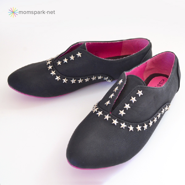 DIY Shoe Makeover: Star Studded Oxfords (No Laces!)