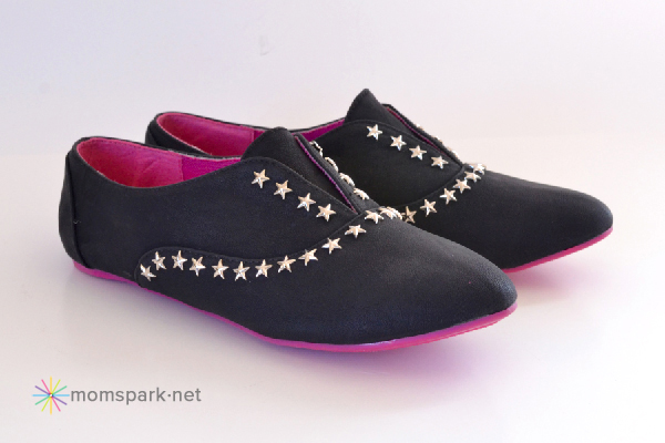 DIY Shoe Makeover: Star Studded Oxfords (No Laces!)