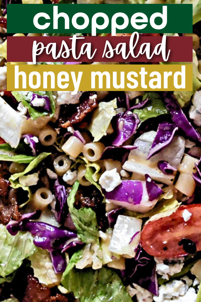 Chopped Pasta Salad with Honey Mustard Dressing Recipe