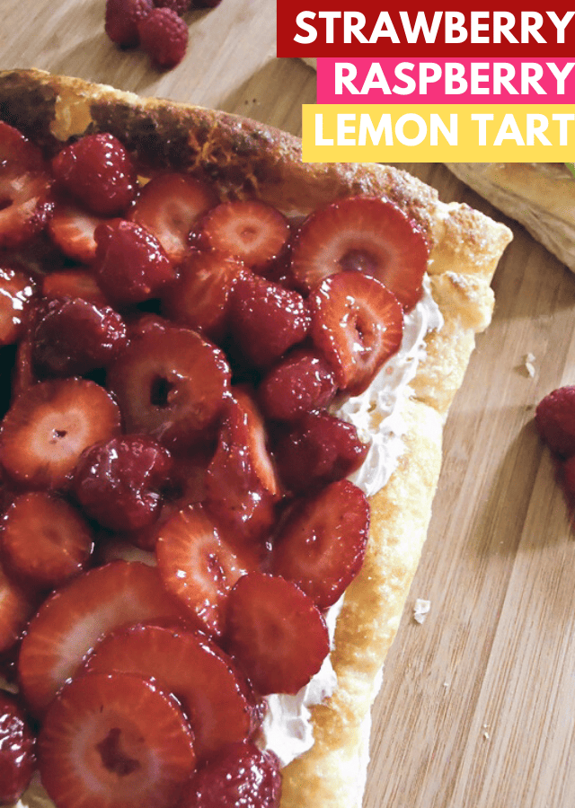 Strawberry and Raspberry Tart with Fluffy Lemon Curd Filling Recipe