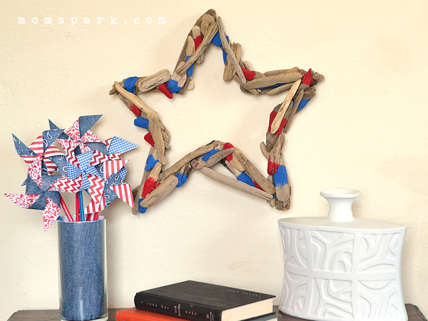 DIY Patriotic Driftwood Star Wreath Tutorial