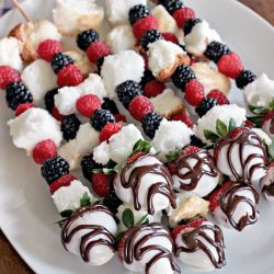 Angel Food and Berries Dessert Skewers