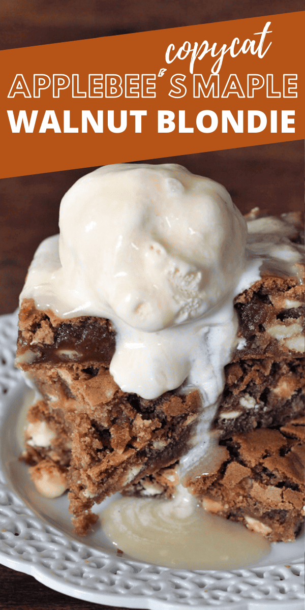 Applebee’s Maple Walnut Blondie Recipe