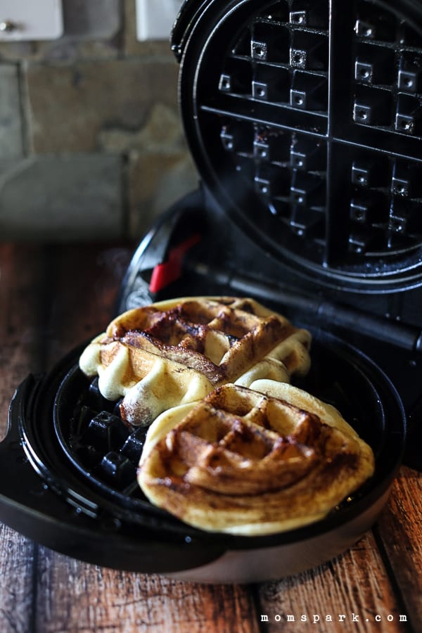 How to Make Cinnamon Roll Waffles