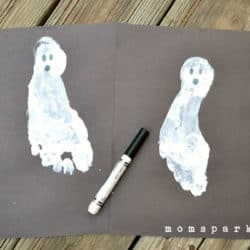 Ghost Feet Kid Craft