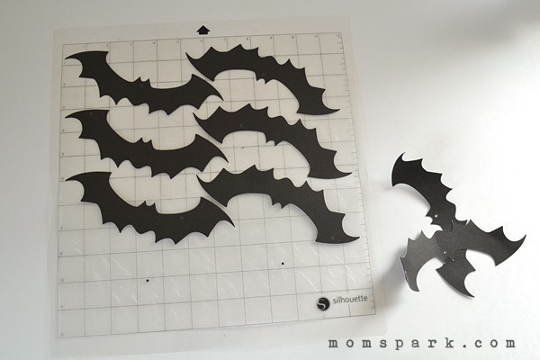 DIY Halloween Paper Bat Chandelier