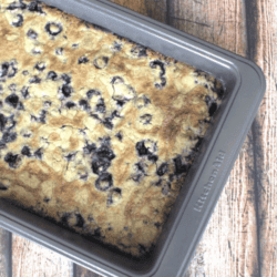 Easy blueberry dump cake that tastes just like cobbler with just a few easy steps. Only 3 ingredients!