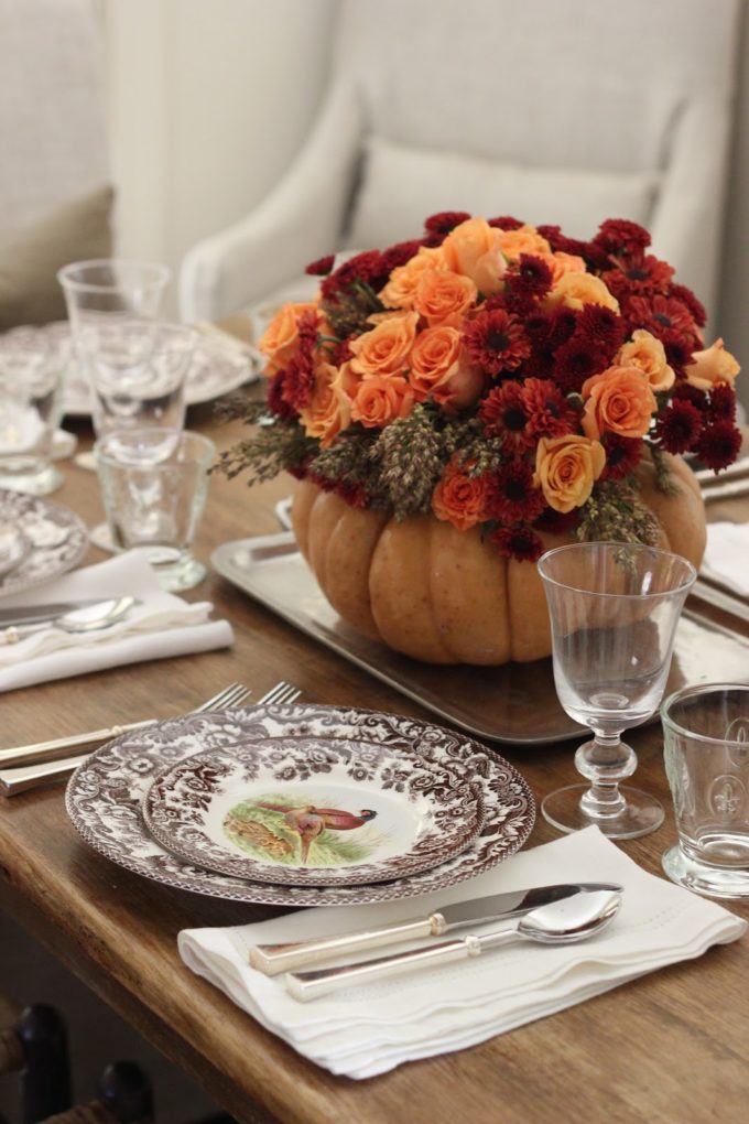 Pumpkin Mum Centerpiece