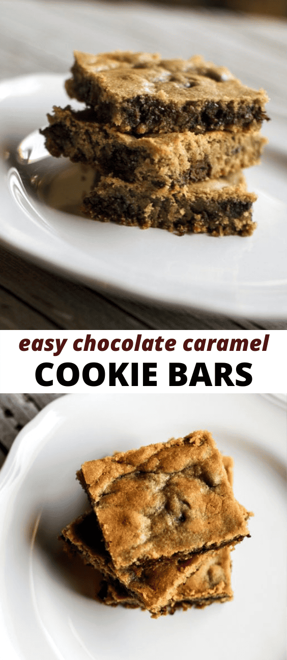 Easy Chocolate Caramel Cookie Bars Recipe