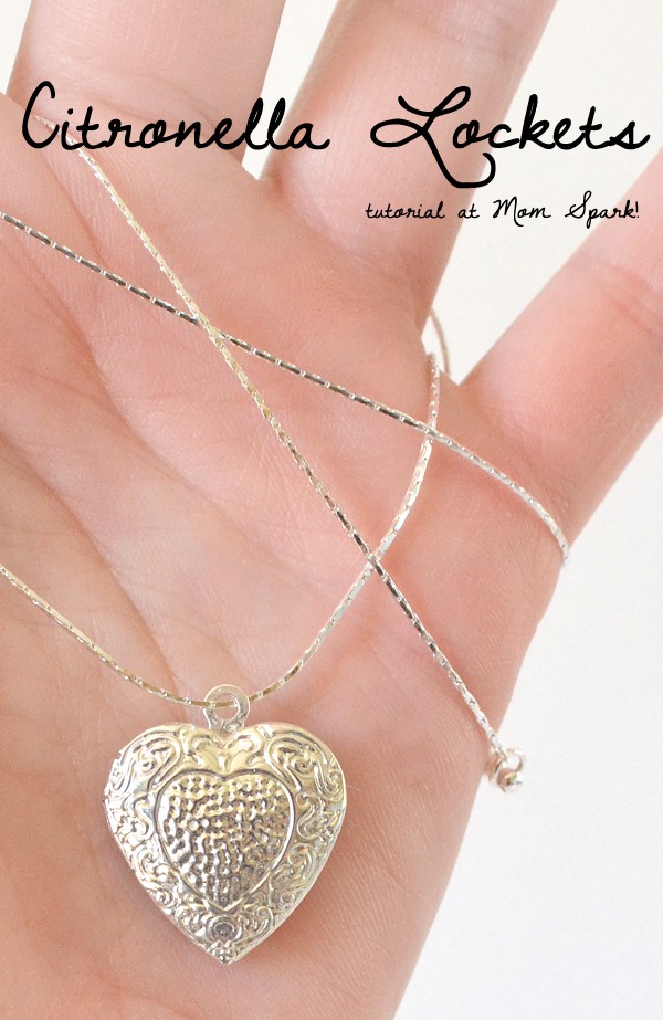 DIY Citronella Necklace Lockets