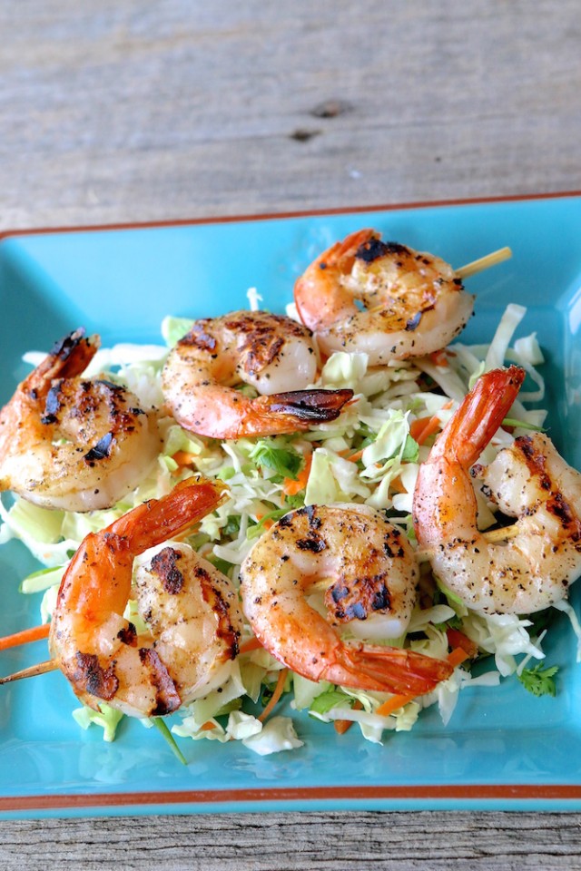 Bang Bang Grilled Shrimp Skewers