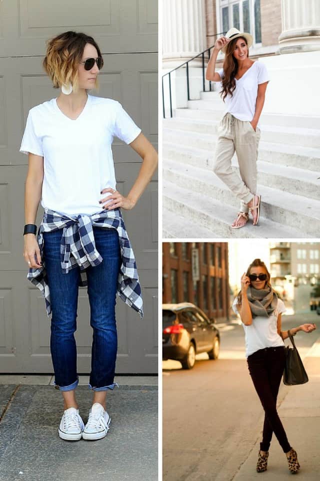 10 Ways To Wear A White Tee