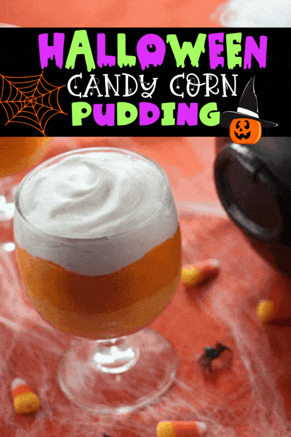 Halloween Candy Corn Pudding Cup Recipe