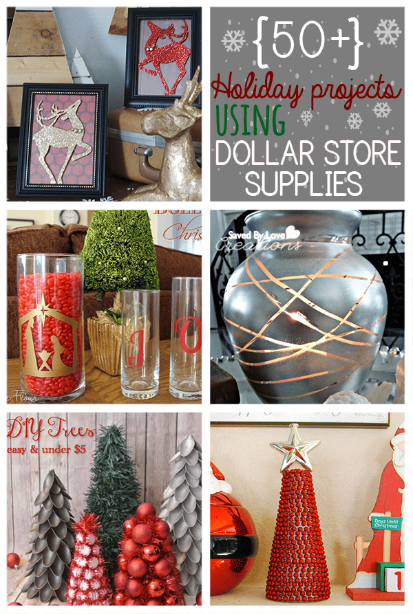 50+ Dollar Store Holiday Christmas Crafts