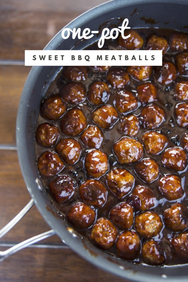 One-Pot Sweet Barbecue Meatballs