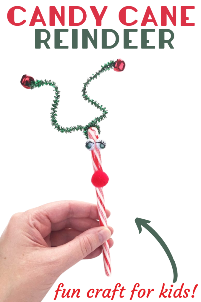 Candy Cane Reindeer Christmas Craft