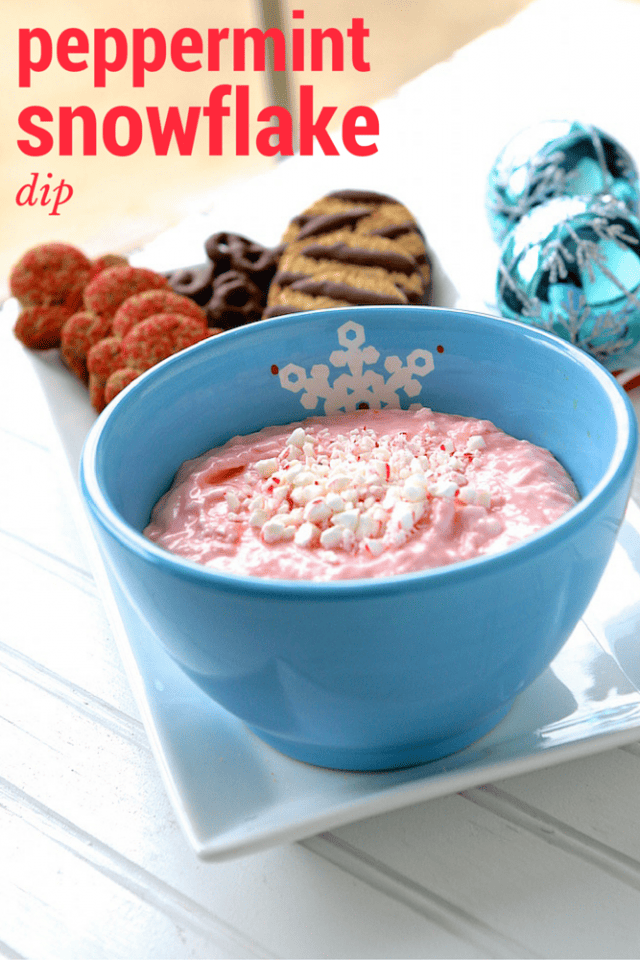 Peppermint Snowflake Dip