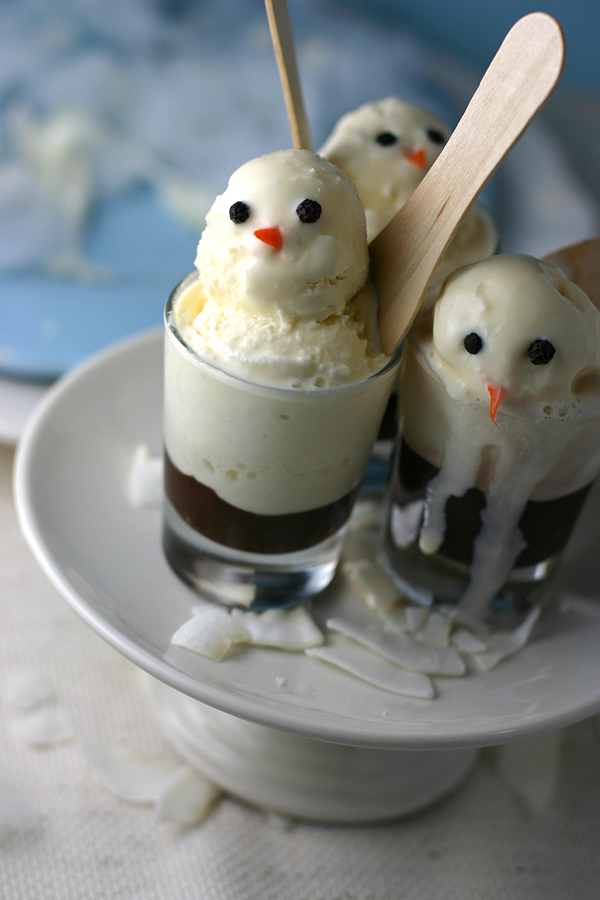 Snowman Dessert Shooters