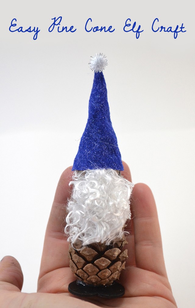 Easy Pine Cone Elf Craft | Mom Spark - Mom Blogger