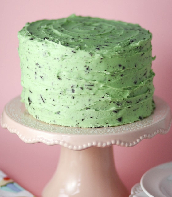 Mint Chocolate Chip Cake