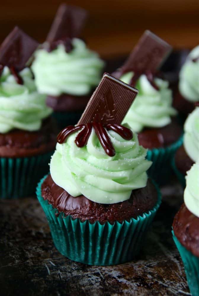 Andes Mint Cupcakes