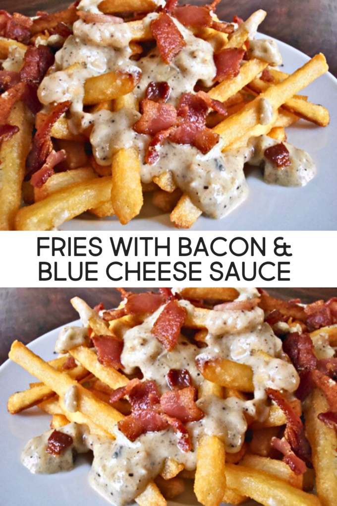 Crispy Fries with Bacon and Blue Cheese Sauce Recipe