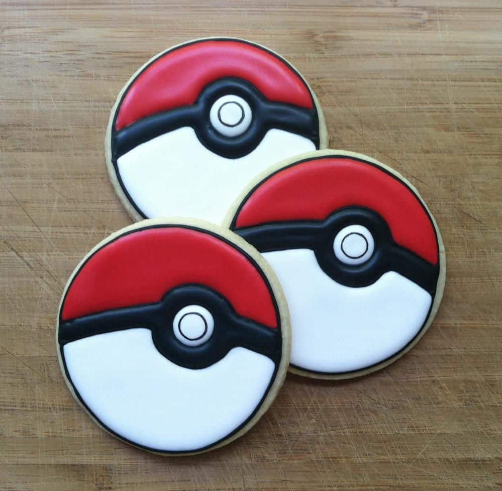 Poké Ball Cookies