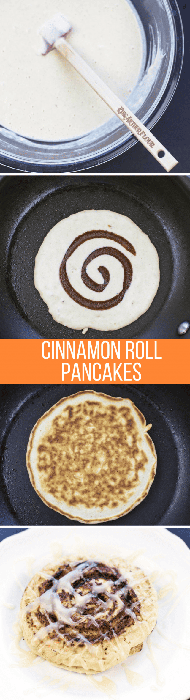 Easy Cinnamon Roll Pancake Recipe