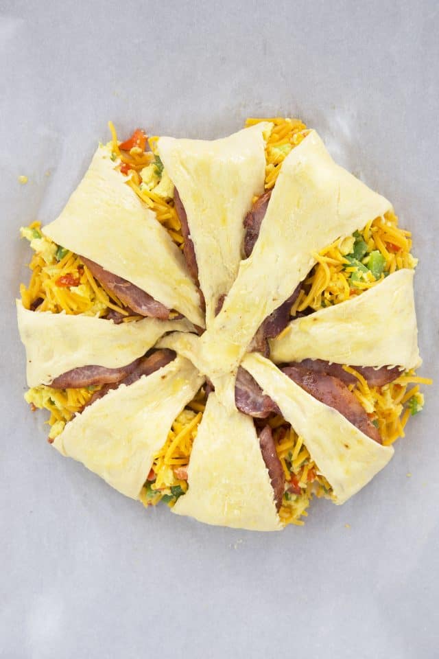 Crescent Roll Bacon Breakfast Ring Recipe