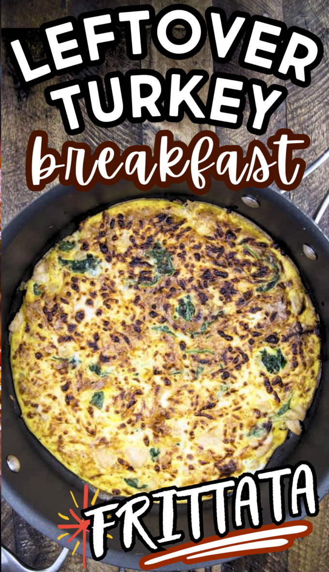 Cheesy Leftover Turkey Frittata Recipe