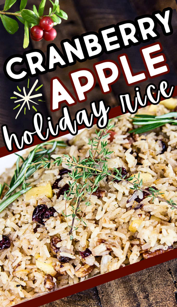 Cranberry Apple Holiday Rice