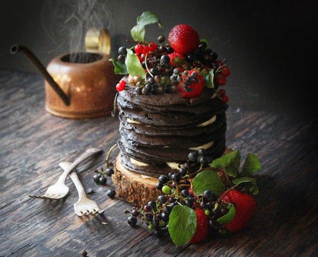 Chocolate Oatmeal Crepe Cake Recipe by Oatgasm