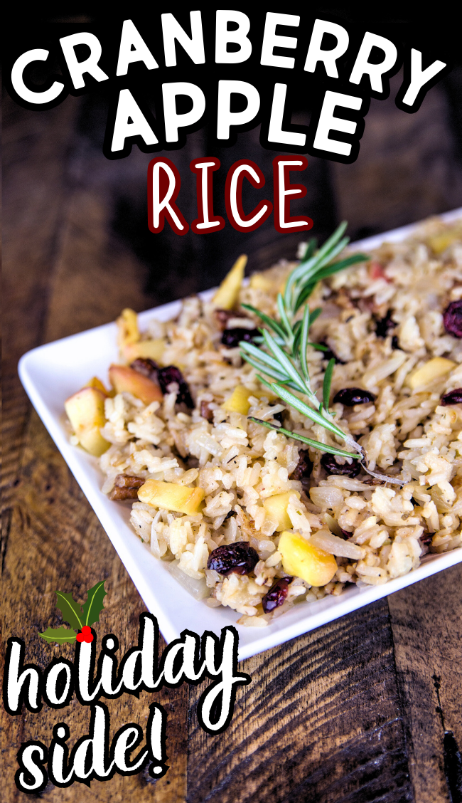 Cranberry Apple Holiday Rice