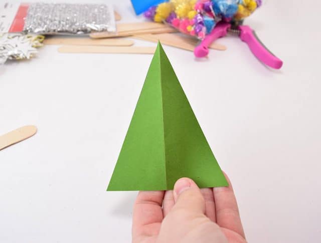 Popsicle Stick Christmas Tree Ornaments