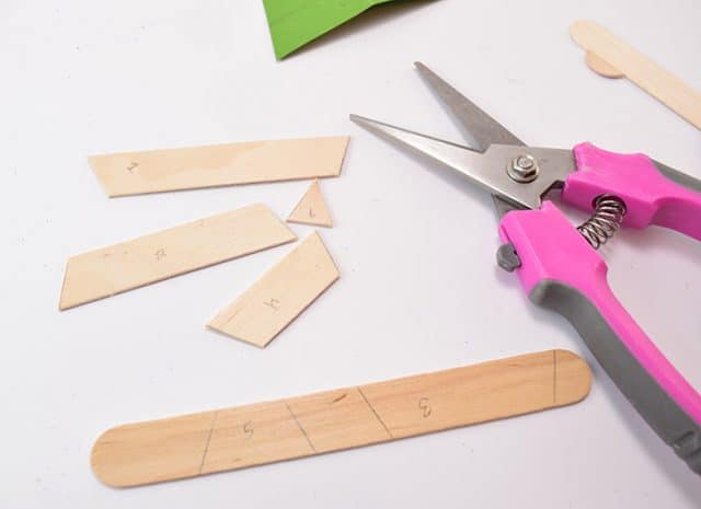 Popsicle Stick Christmas Tree Ornaments