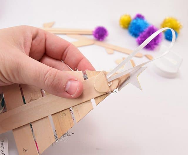 Popsicle Stick Christmas Tree Ornaments