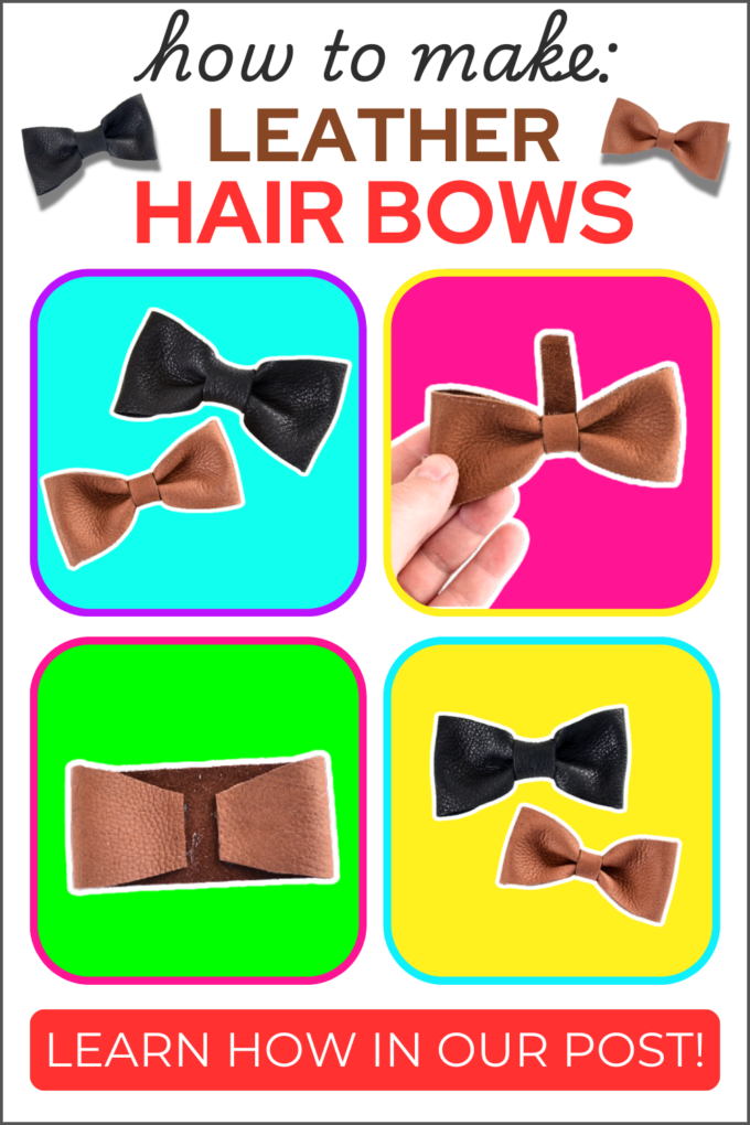 DIY Leather Hair Bows