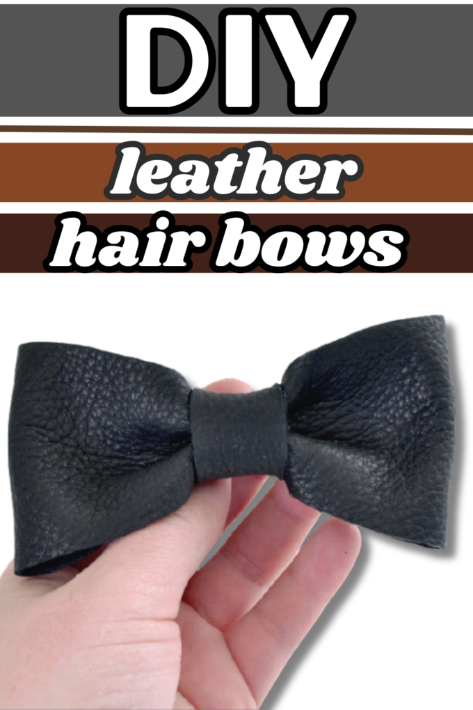 DIY Leather Hair Bows