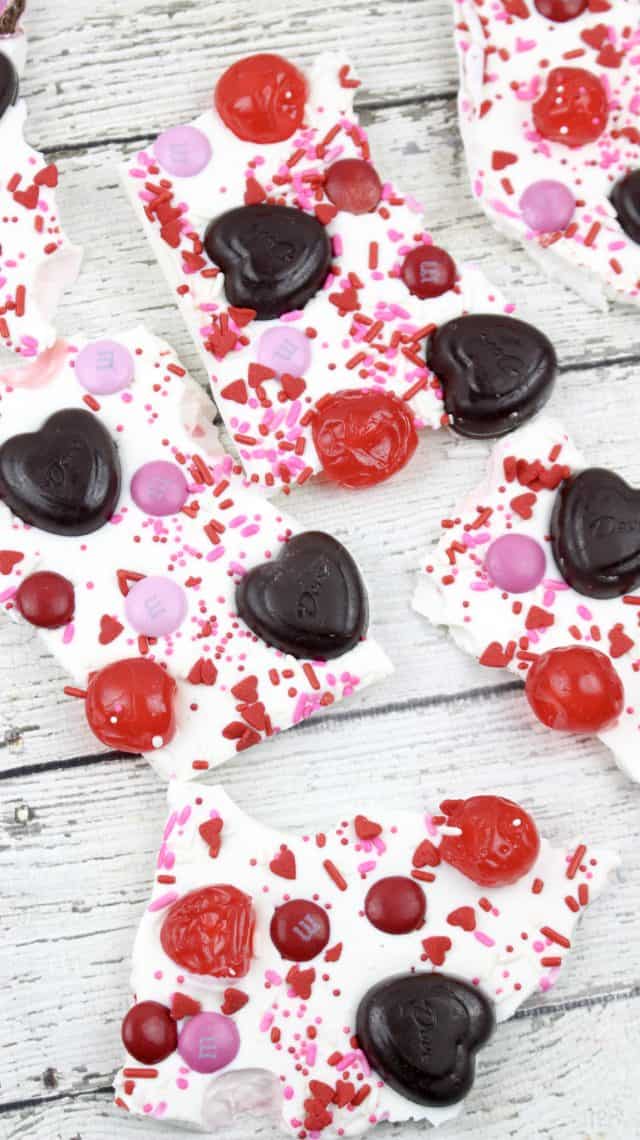 White Chocolate Valentine Bark Recipe