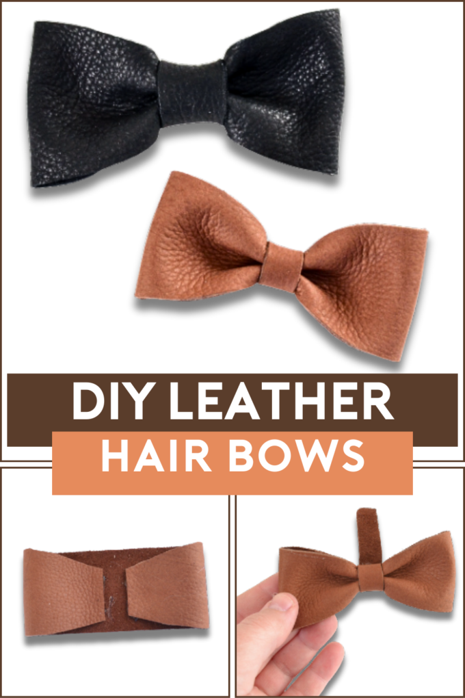 DIY Leather Hair Bows