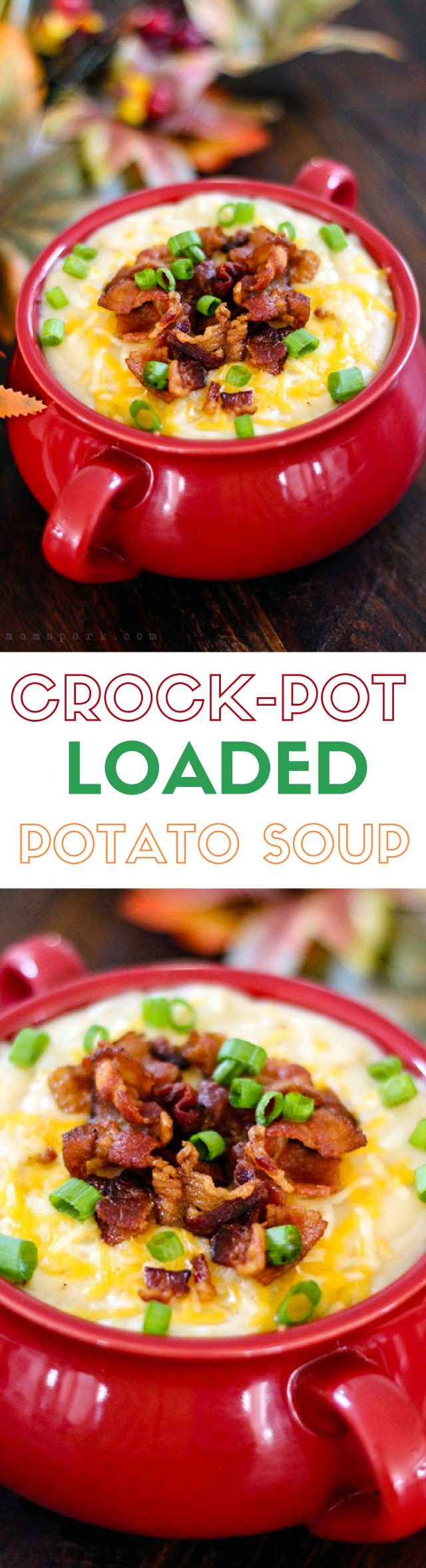 CrockPot Slow Cooker Loaded Potato Soup Recipe