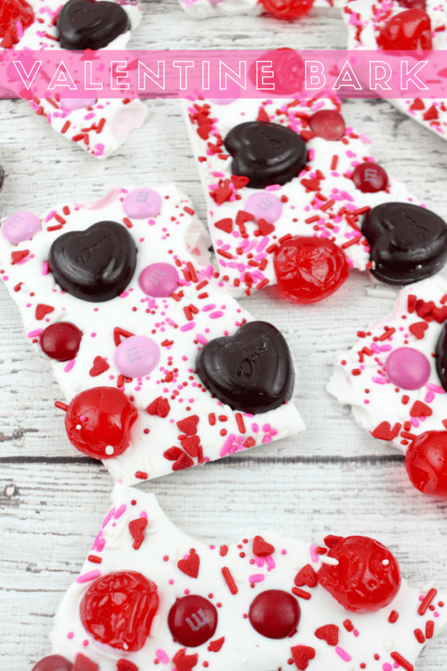 White Chocolate Valentine Bark Recipe