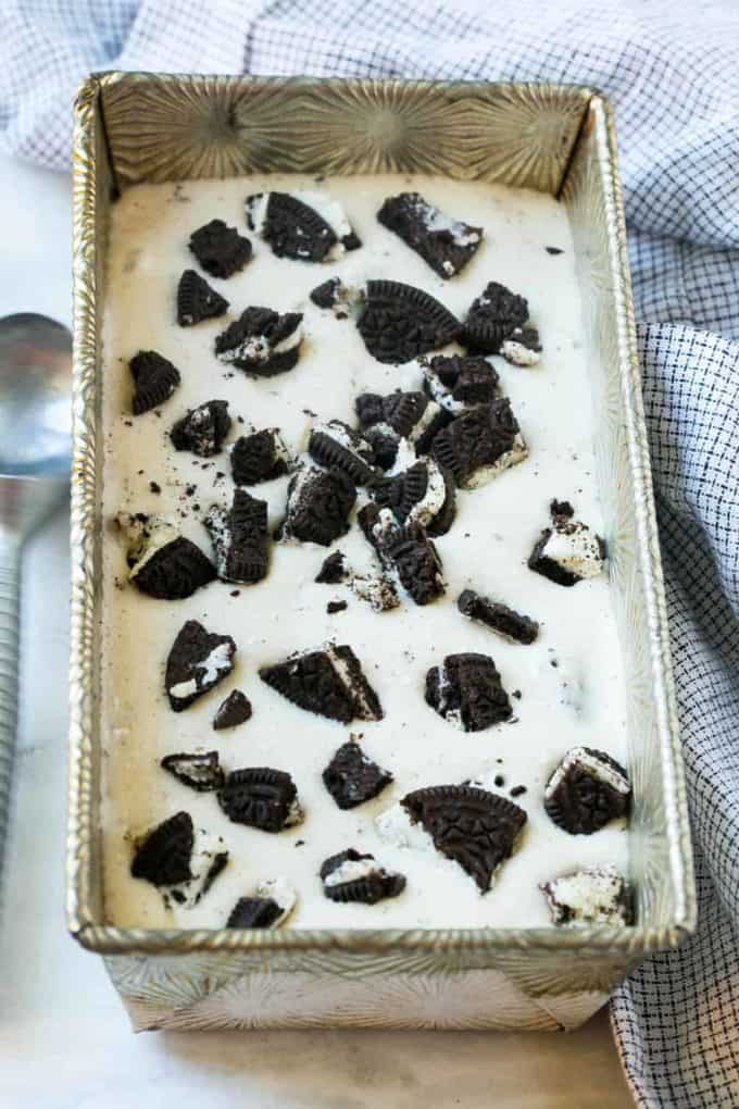 High Protein Cookies and Cream Ice Cream