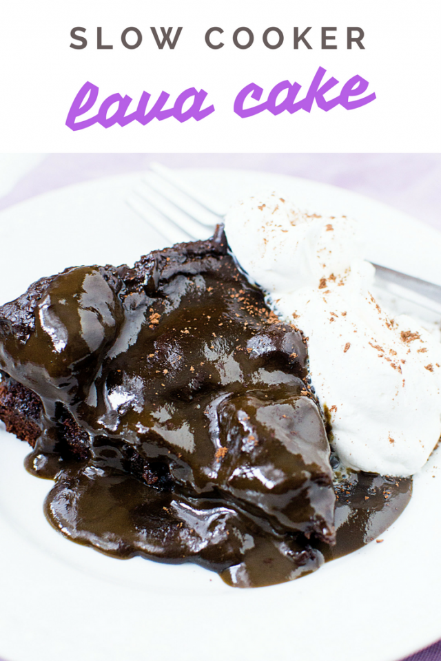 Slow Cooker Crockpot Chocolate Lava Cake Recipe