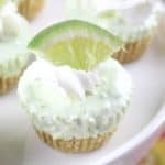 Mini Tequila Lime Margarita Cheesecake Pie Recipe Summer is on its way, so my mind has been racing with cool, refreshing recipes to make on those long hot days. Citrus dishes instantly come to mind, with limes in particular on the very top of that list. So, let's celebrate summer today with limes - what say you? Mini Tequila Lime Margarita Cheesecake Pies! Ready for the recipe?
