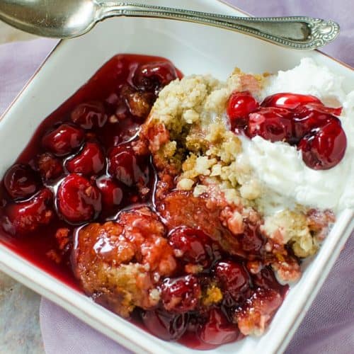 Best Crock Pot Cherry Dump Cake - Cupcakes and Cutlery