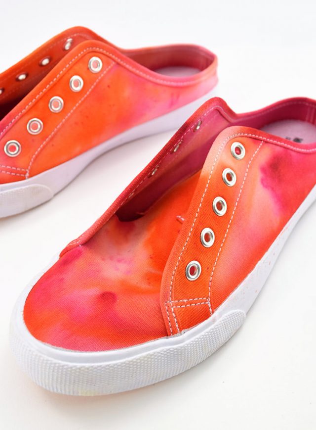 DIY Ice Dyed Sneakers Craft